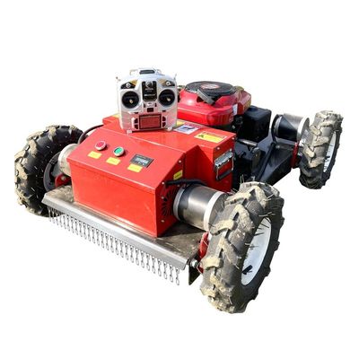 quality  Customized Anti-Skid Color 7.5HP 9HP Electric-start Lawn Mower Mini Remote Control RC Robot Lawnmower factory
