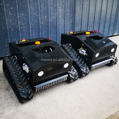 Mulch Lawn Mower Remote Control Tracked Commercial All Terrain Slope Mowers Hybrid Power Crawler RC Grass Cutter 80 110 Cm