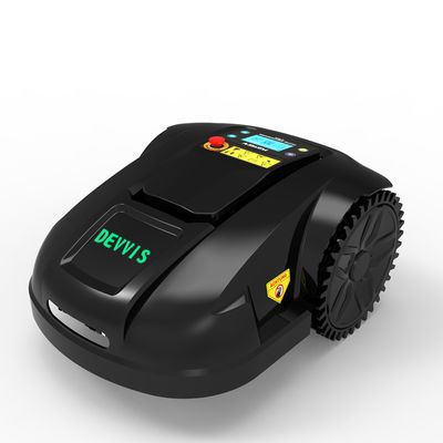 6th Generation DEVVIS Aluminum Chasis rc lawn mower robot E1800T with gyroscope navigation 6.6ah lithium battery