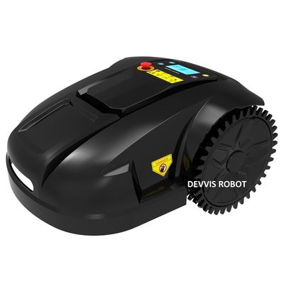 Chasis DEVVIS Aluminum Robot Lawn Mower Grass Cutter with Gyro Navigation with 6.6ah lithium battery with 100m wire